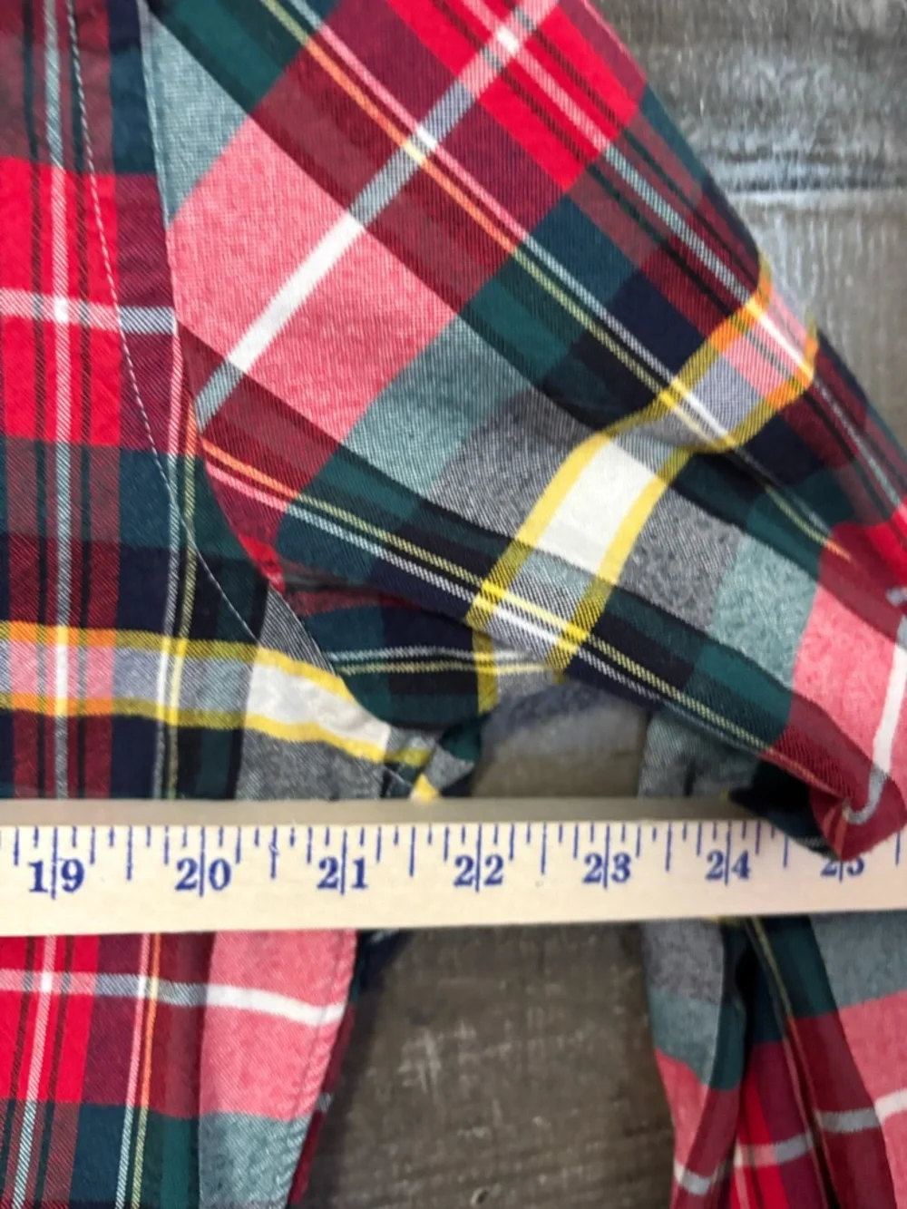 J. Crew Red and Green Plaid Button-Down Shirt